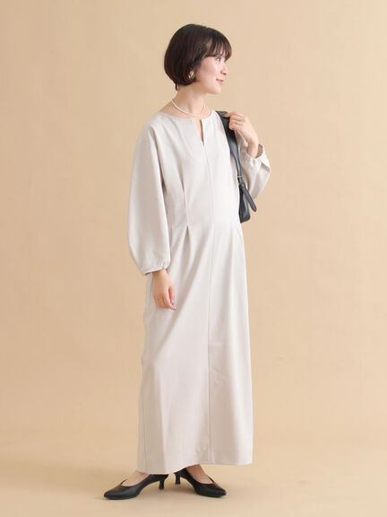 タックワンピース（ブラック/ライトベージュ）｜sm2rhythm（サマンサモスモス リズム）通販