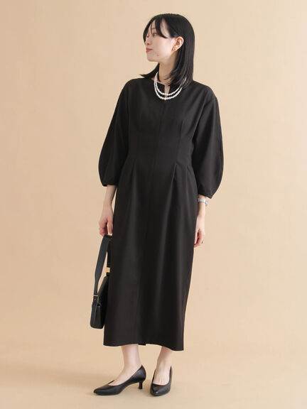 タックワンピース（ブラック/ライトベージュ）｜sm2rhythm（サマンサモスモス リズム）通販