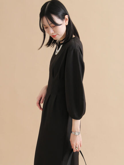 タックワンピース（ブラック/ライトベージュ）｜sm2rhythm（サマンサモスモス リズム）通販