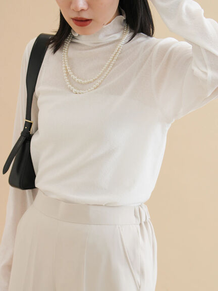 シアープルオーバー（オフホワイト/ブラック）｜sm2rhythm（サマンサモスモス リズム）通販