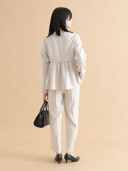 ペプラムジャケット（ブラック/ライトベージュ）｜sm2rhythm（サマンサモスモス リズム）通販