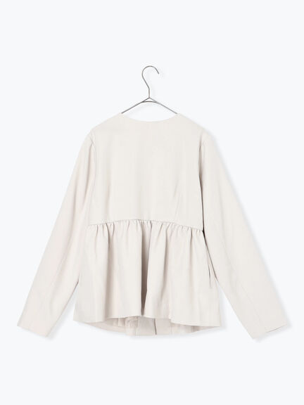 ペプラムジャケット（ブラック/ライトベージュ）｜sm2rhythm（サマンサモスモス リズム）通販