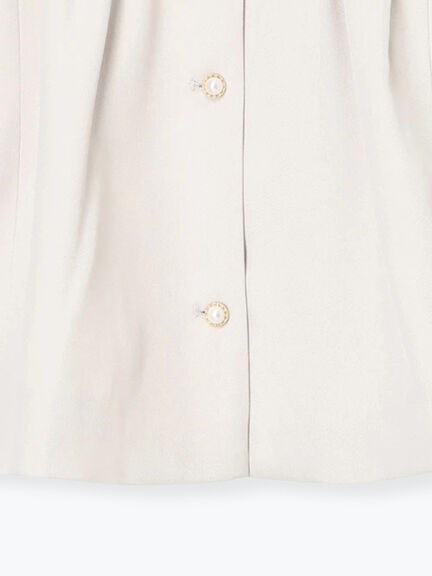 ペプラムジャケット（ブラック/ライトベージュ）｜sm2rhythm（サマンサモスモス リズム）通販