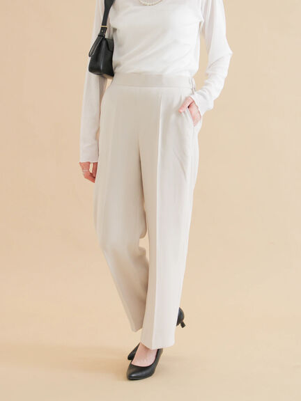 セミワイドパンツ（ブラック/ライトベージュ）｜sm2rhythm（サマンサモスモス リズム）通販