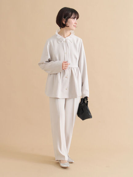 セミワイドパンツ（ブラック/ライトベージュ）｜sm2rhythm（サマンサモスモス リズム）通販