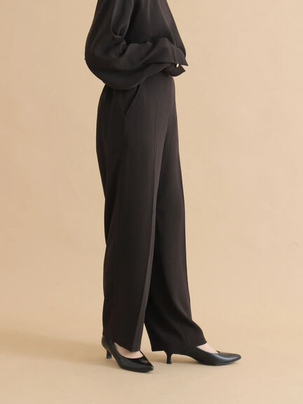 セミワイドパンツ（ブラック/ライトベージュ）｜sm2rhythm（サマンサモスモス リズム）通販