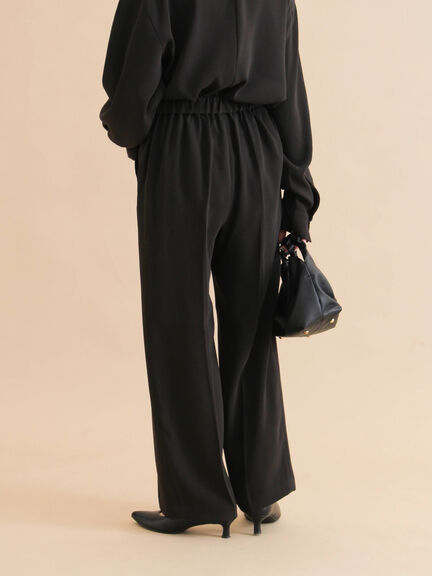 セミワイドパンツ（ブラック/ライトベージュ）｜sm2rhythm（サマンサモスモス リズム）通販