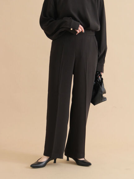 セミワイドパンツ（ブラック/ライトベージュ）｜sm2rhythm（サマンサモスモス リズム）通販