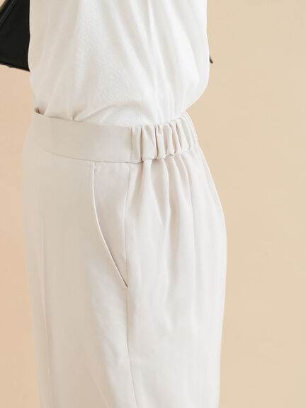 セミワイドパンツ（ブラック/ライトベージュ）｜sm2rhythm（サマンサモスモス リズム）通販