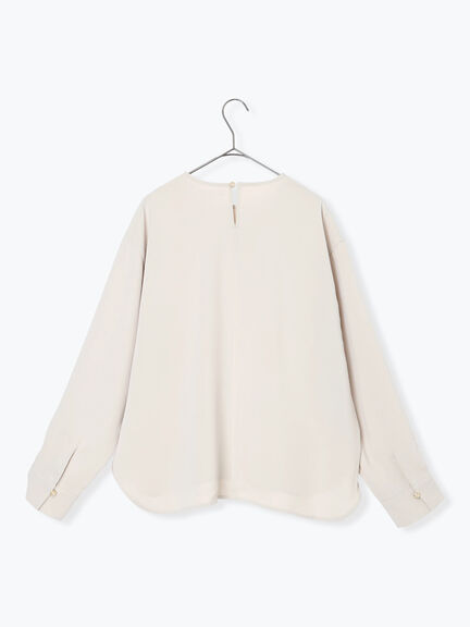 ノーカラーブラウス（ブラック/ライトベージュ）｜sm2rhythm（サマンサモスモス リズム）通販