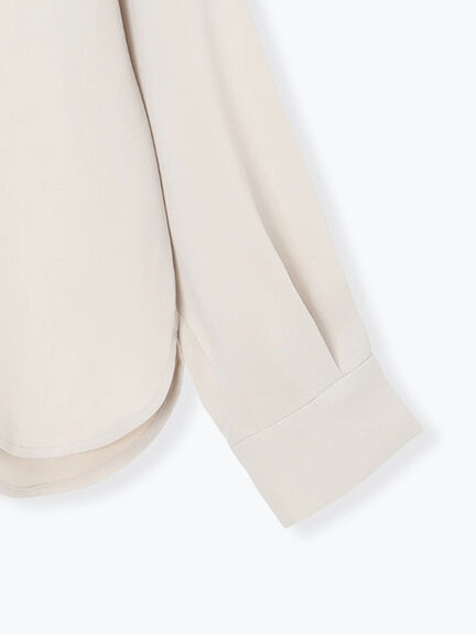 ノーカラーブラウス（ブラック/ライトベージュ）｜sm2rhythm（サマンサモスモス リズム）通販