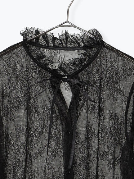 レースボウタイブラウス（オフホワイト/ブラック）｜sm2rhythm（サマンサモスモス リズム）通販