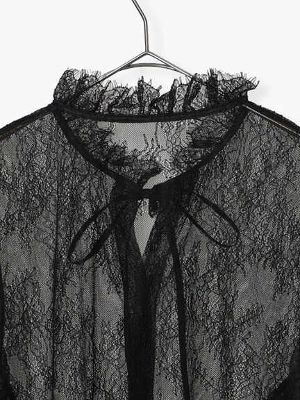 レースボウタイブラウス（オフホワイト/ブラック）｜sm2rhythm（サマンサモスモス リズム）通販