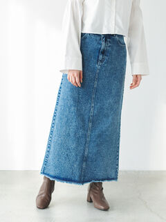 セール】 デニムスカート（サックスブルー/ブルー/ボトムス/スカート