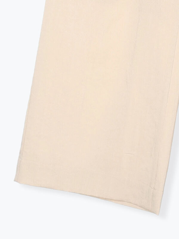 専用　forme リネンライクパンツ セット　ネイビー　ベージュ ベージュ ＜セットアップ可能/WEB限定＞麻調メッシュパンツ