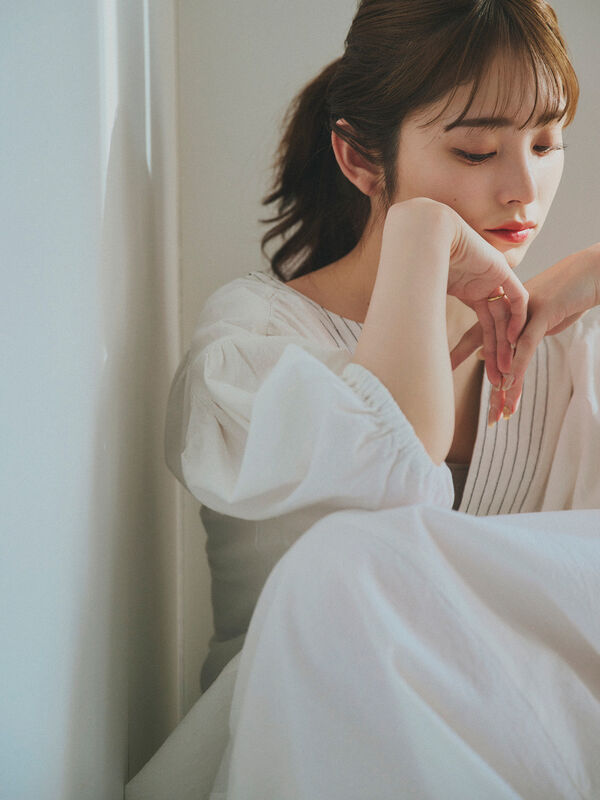 セール】 前後2WAYステッチワンピース（オフホワイト/ブラック