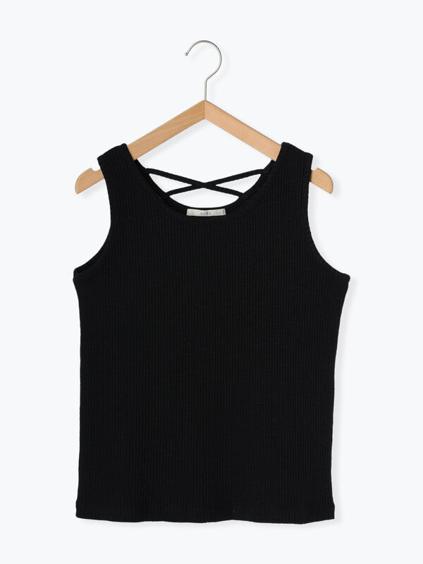 ROSEN KREUZ ブラックタンクトップ ROSEN KREUZ ブラックタンクトップ Rosen Kreuz】TIGHT FIT TANK