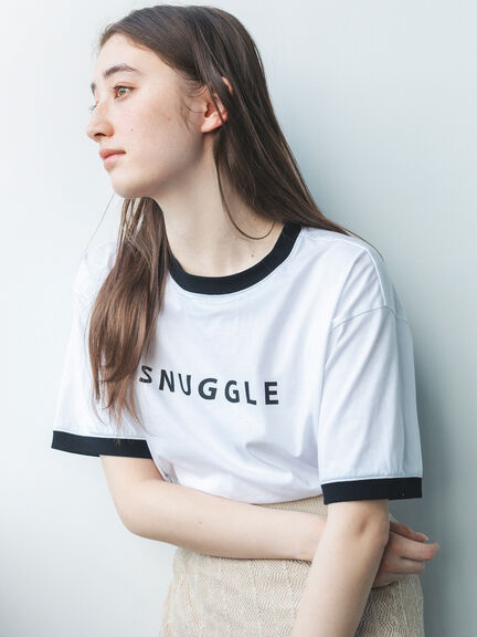 リンガーロゴプリントTシャツ（オフホワイト/キナリ）｜sō4ū（ソウフォーユー）通販