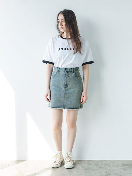 リンガーロゴプリントTシャツ（オフホワイト/キナリ）｜sō4ū（ソウフォーユー）通販
