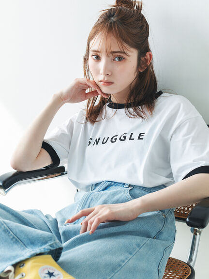 リンガーロゴプリントTシャツ（オフホワイト/キナリ）｜sō4ū（ソウフォーユー）通販