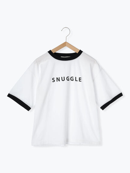 リンガーロゴプリントTシャツ（オフホワイト/キナリ）｜sō4ū（ソウフォーユー）通販