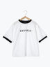 リンガーロゴプリントTシャツ（オフホワイト/キナリ）｜sō4ū（ソウフォーユー）通販