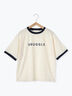 リンガーロゴプリントTシャツ（オフホワイト/キナリ）｜sō4ū（ソウフォーユー）通販