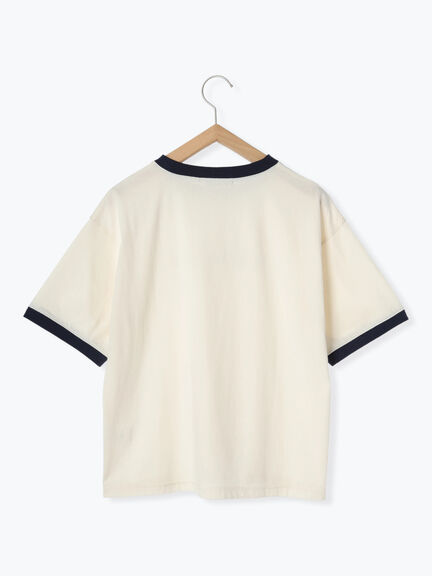 リンガーロゴプリントTシャツ（オフホワイト/キナリ）｜sō4ū（ソウフォーユー）通販