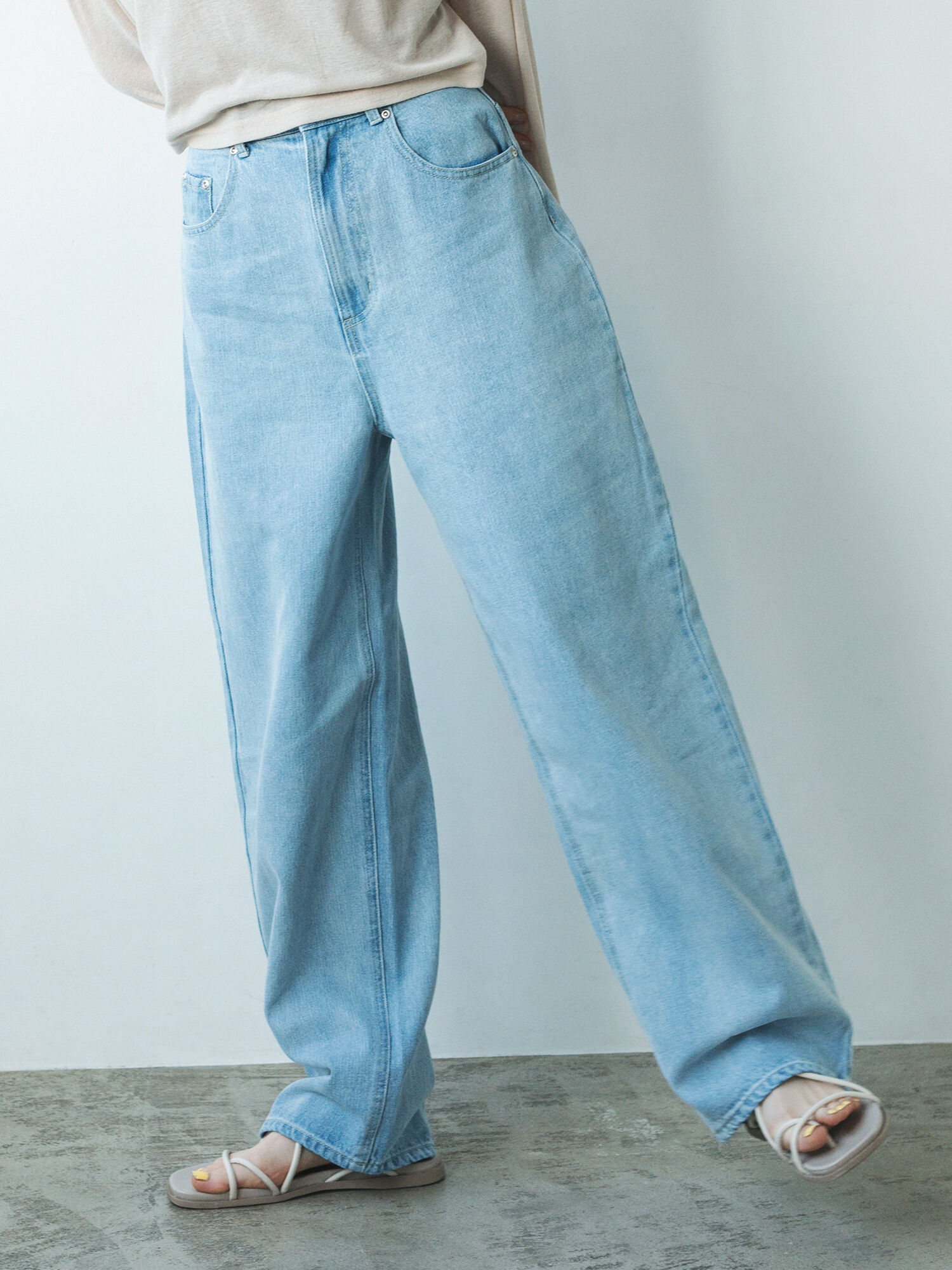 HAU (ハウ) テーパードデニムパンツ 36 インディゴブルー HAU（ハウ）｜denim pants 