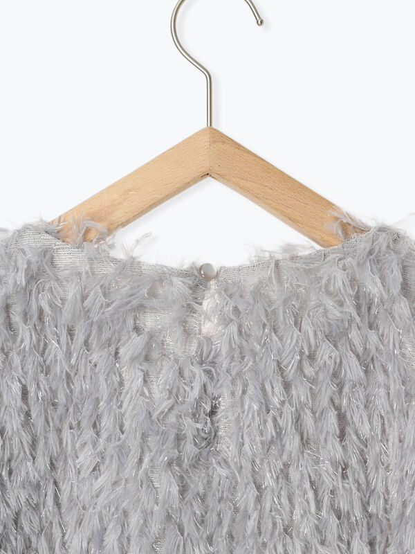 セール】 シャギートップス（グレー/キナリ/トップス/シャツ