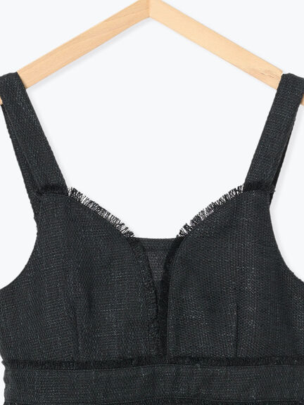 ツイードジャンスカ（ブラック/キナリ）｜sō4ū（ソウフォーユー）通販