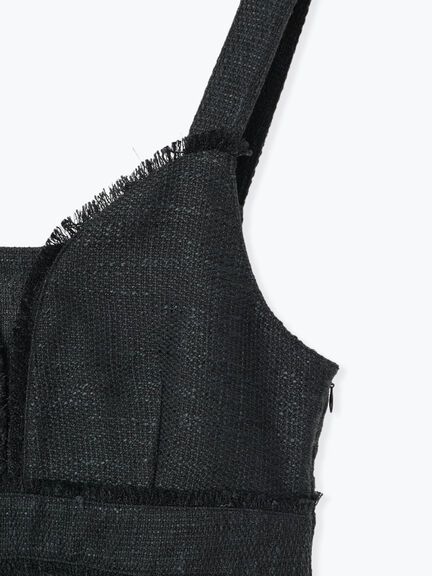 ツイードジャンスカ（ブラック/キナリ）｜sō4ū（ソウフォーユー）通販