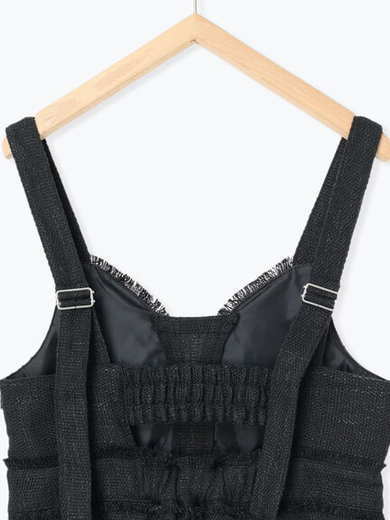 ツイードジャンスカ（ブラック/キナリ）｜sō4ū（ソウフォーユー）通販