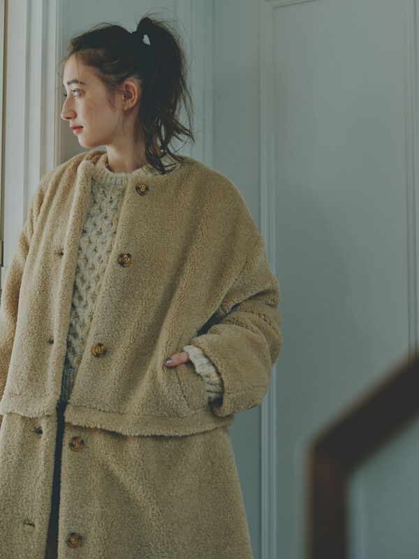 STAFFが着る、INSCRIREボアコート｜JOURNAL STANDARD L'ESSAGE