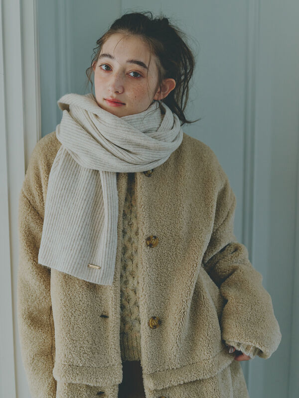 PACENZA ベージュピーコート ウール DOUBLE-FACED WOOL PEA COAT ダブルフェイスウールピーコート