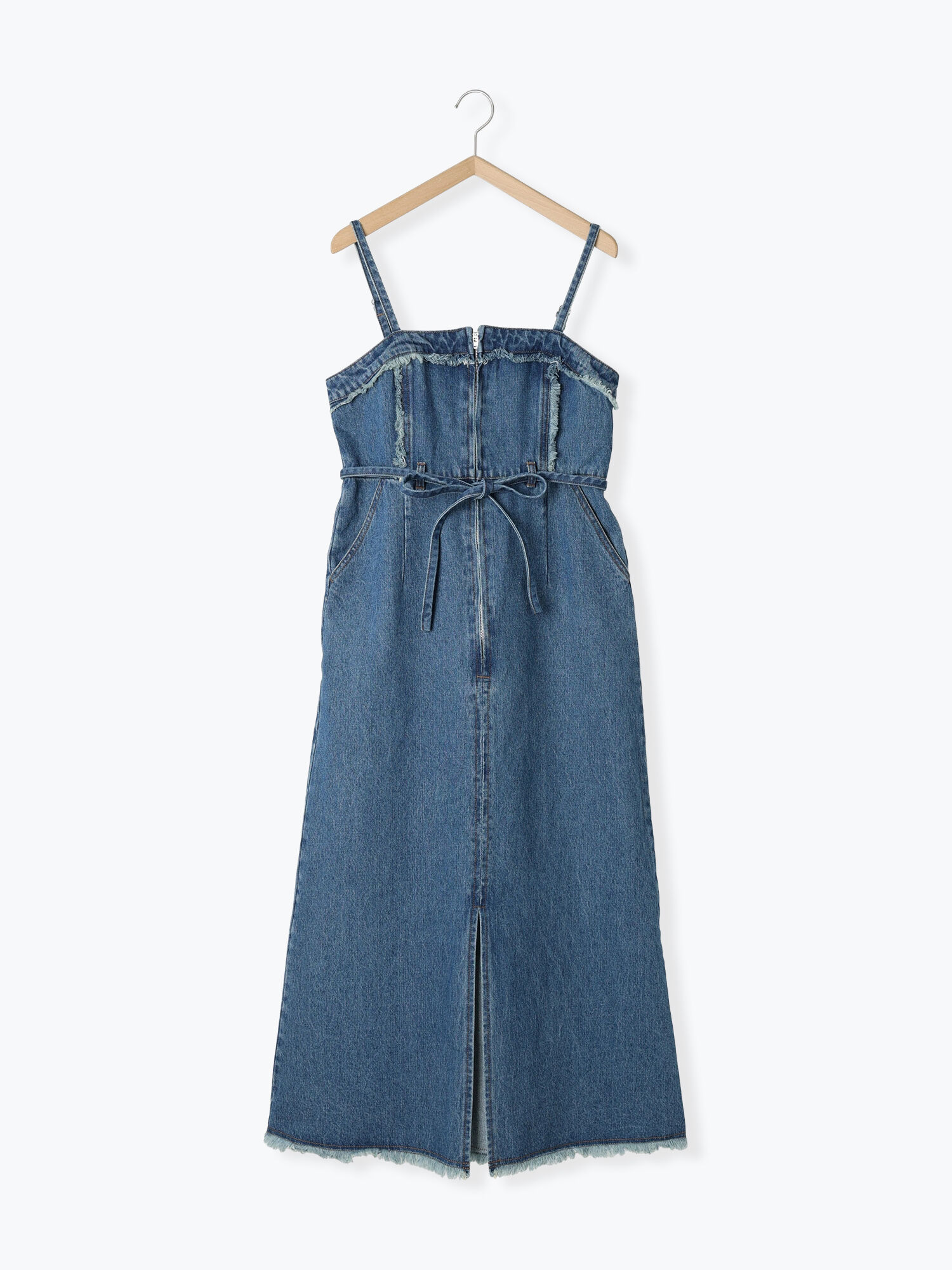 セール】 デニムキャミワンピース（サックスブルー/ブルー/ワンピース