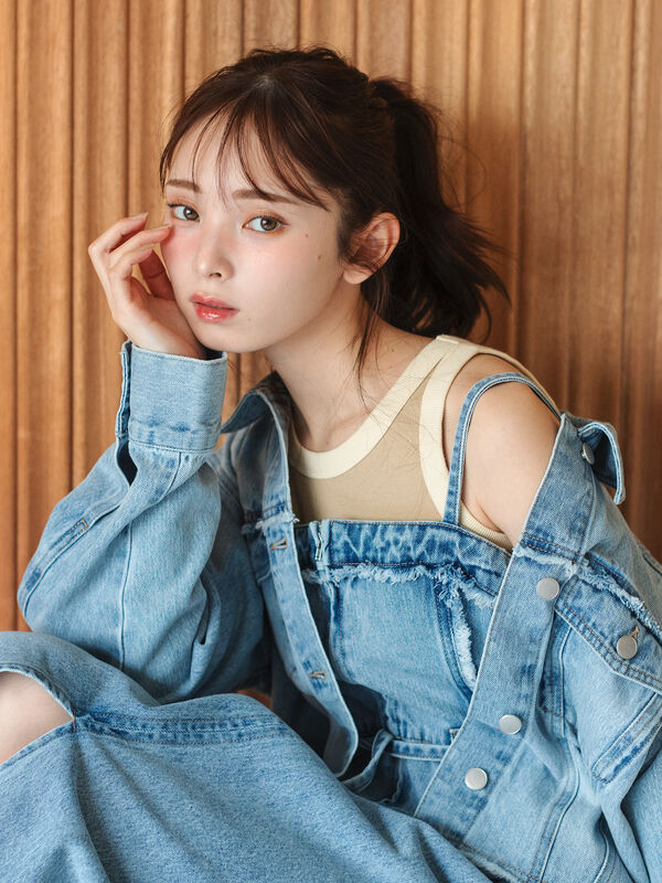 セール】 デニムキャミワンピース(サックスブルー/ブルー/ワンピース セール】 デニムキャミワンピース(サックスブルー/ブルー/ワンピース