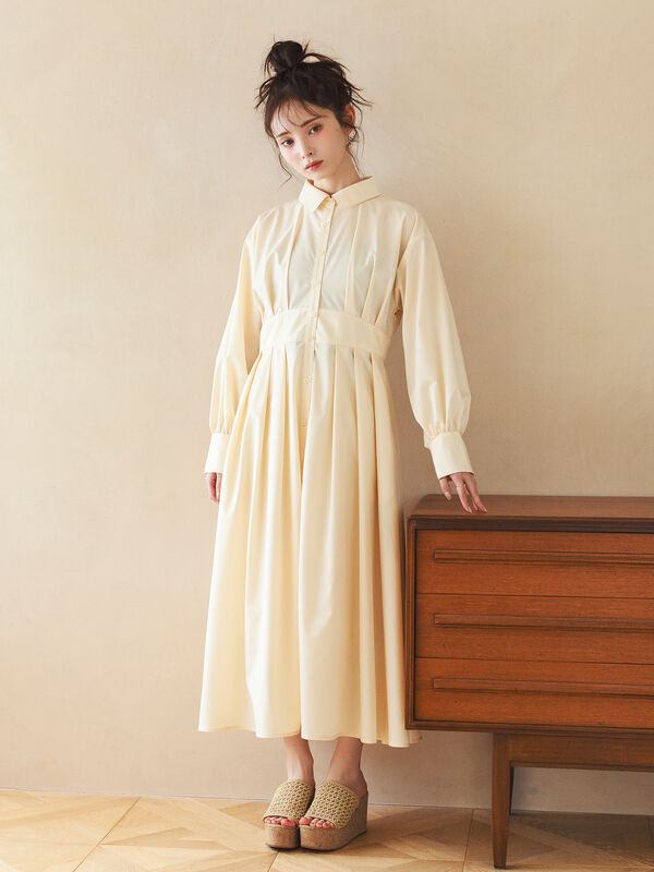 ワンピース ito Lottie flower ギャザーマーメイドワンピース(S BLACK): ONEPIECE
