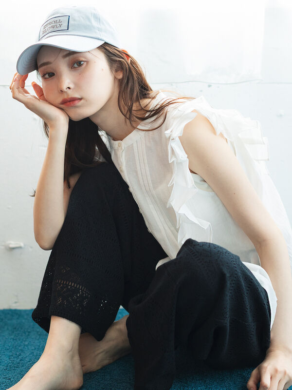 セール】 レースパンツ（ブラック/キナリ/ボトムス/パンツ