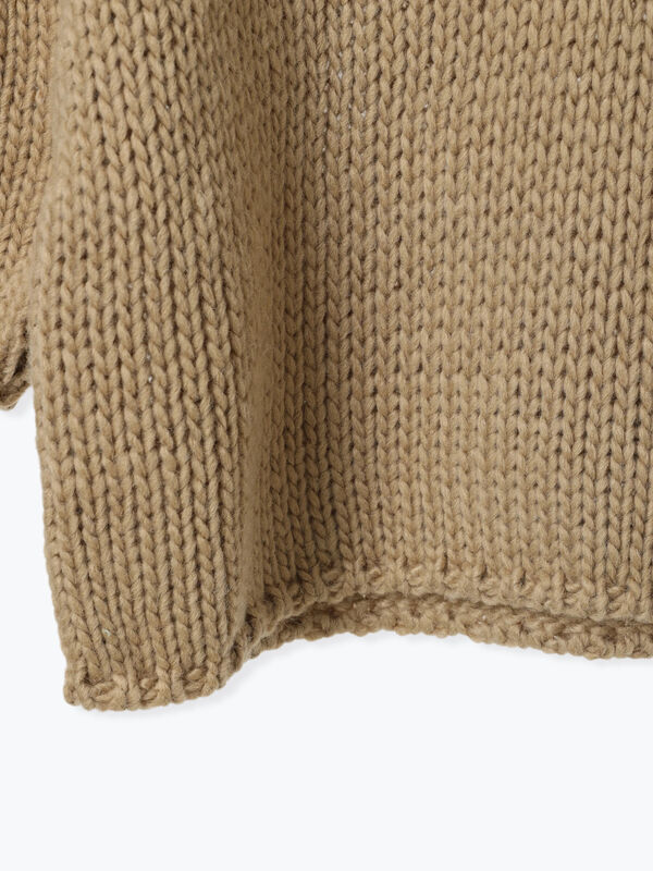 セール】 ローゲージ半袖ニット（ベージュ/キナリ/トップス/ニット