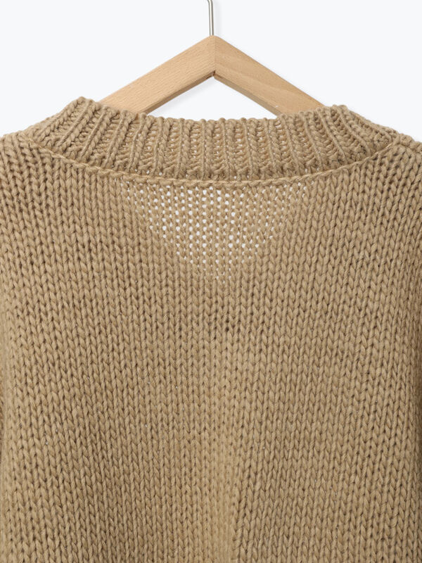 セール】 ローゲージ半袖ニット（ベージュ/キナリ/トップス/ニット