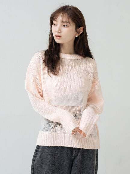 ピンク UTAA ロゴ セーター 限定SALE】UTAA ピンク ロゴ入りセーター