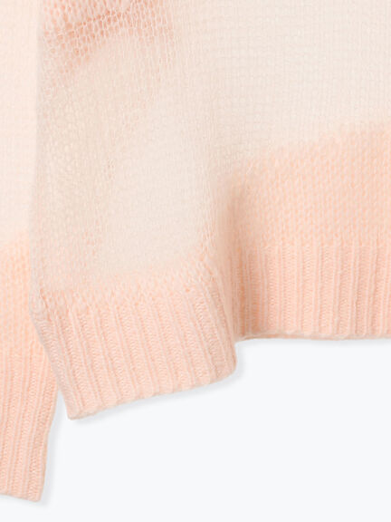 シアーミックスニット（オフホワイト/ピンク）｜sō4ū（ソウフォーユー）通販