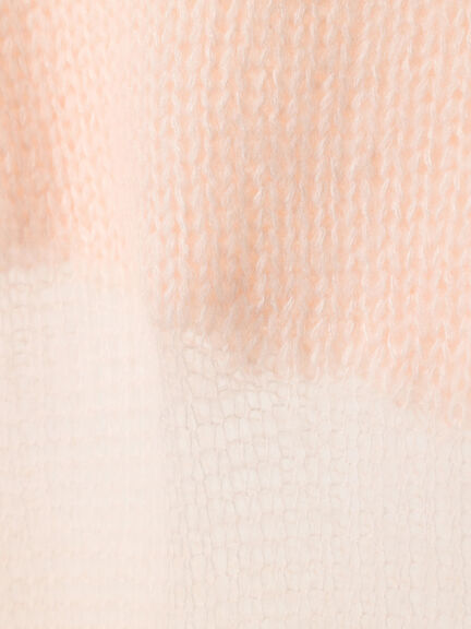 シアーミックスニット（オフホワイト/ピンク）｜sō4ū（ソウフォーユー）通販