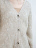 起毛Vネックカーディガン（オフホワイト/ベージュ）｜sō4ū（ソウフォーユー）通販