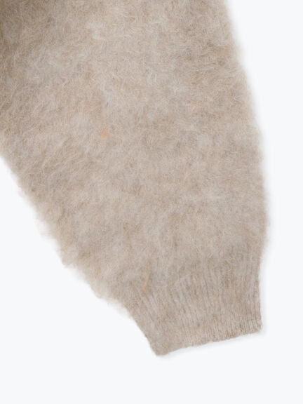 起毛Vネックカーディガン（オフホワイト/ベージュ）｜sō4ū（ソウフォーユー）通販