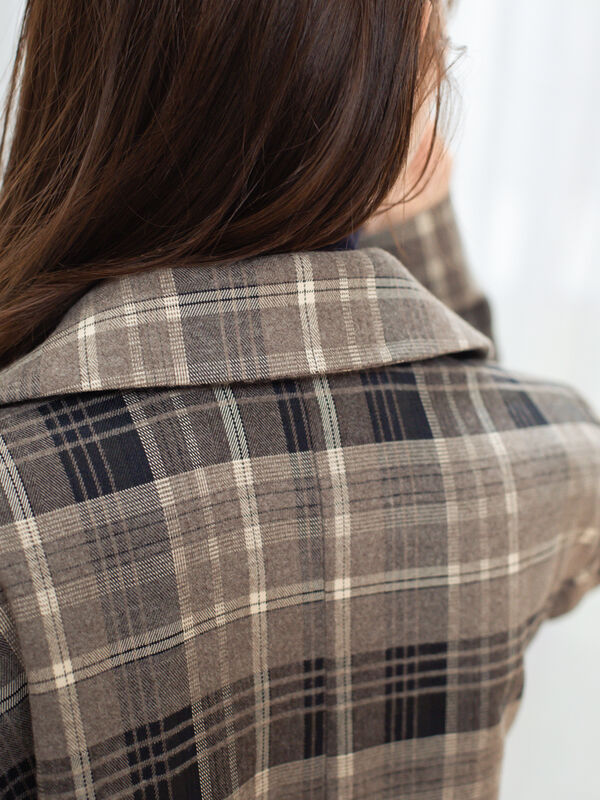 オーバーサイズテーラードジャケット（グレー/ベージュ/アウター