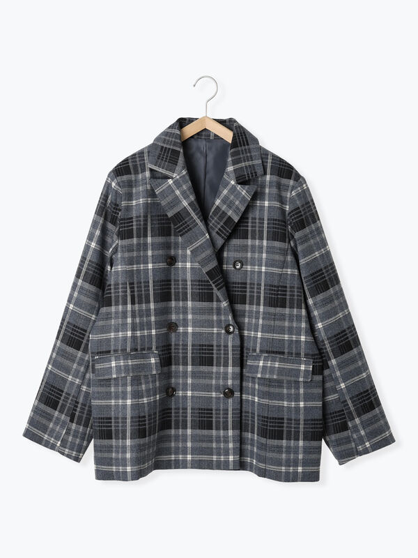 Vaquiaux テーラードジャケット ヴァクトーヴォヤージュ(よーりんサイズ) Myu ジャケット テーラードジャケット ブークレー オーバー