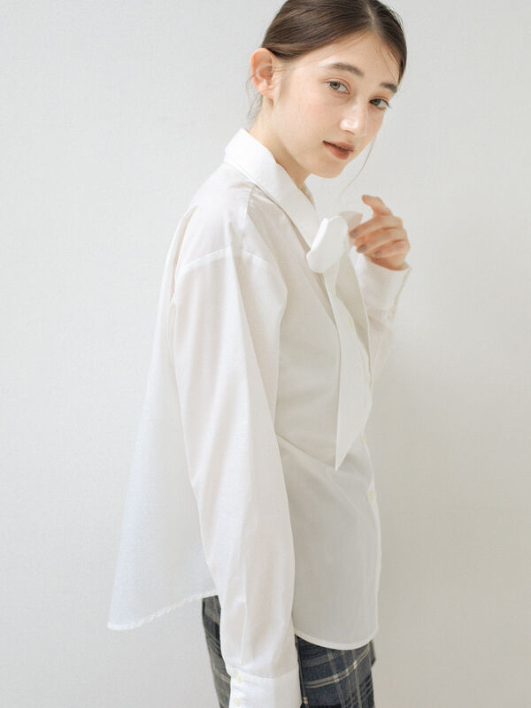 【Shushu/Tong】ホワイト ボウ リボン Tシャツ Shushu/Tong】ホワイト ボウ リボン Tシャツ (SHUSHU TONG/T