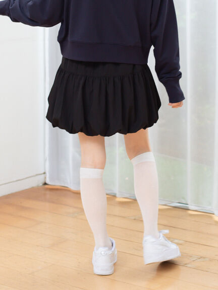 バルーンミニスカート（ブラック/キナリ）｜sō4ū（ソウフォーユー）通販
